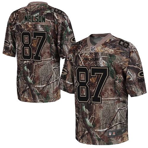 Youth Limited Jordy Nelson Nike Jersey Camo - #87 Realtree NFL Green Bay Packers